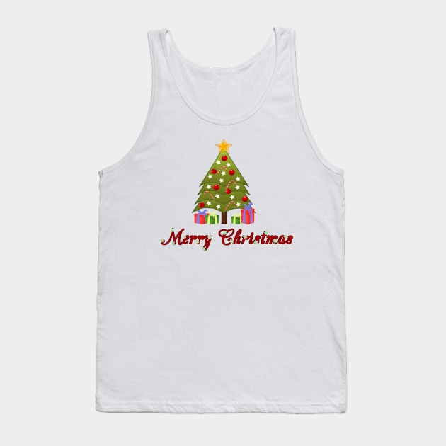 XMas tree Tank Top by Ezhael